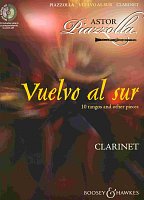 VUELVO AL SUR by Astor Piazzolla + CD / clarinet & piano