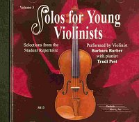 SOLOS FOR YOUNG VIOLINISTS 3 - CD with piano accompaniment