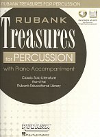 Rubank Treasures for Percussion + Audio Online / bicí nástroje a klavír (PDF)
