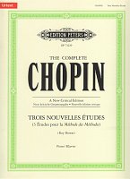 Chopin: Trois Nouvelles Etudes (urtext) / tři etudy pro klavír