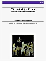 Mozart: Trio in A Major, K.305 / příčná flétna, housle a violoncello
