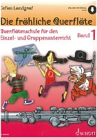 Die fröhliche Querflöte 1 + Audio Online / method for flute