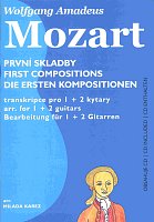 MOZART- První skladby + CD / jedna + dvě kytary