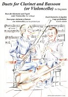 Duets for Clarinet and Bassoon (Violoncello) for beginners / dueta pro klarinet a fagot (violoncello)