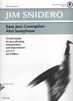 EASY JAZZ CONCEPTION + Audio Online / alto sax - 15 solo etudes for jazz phrasing, interpretation and improvisation